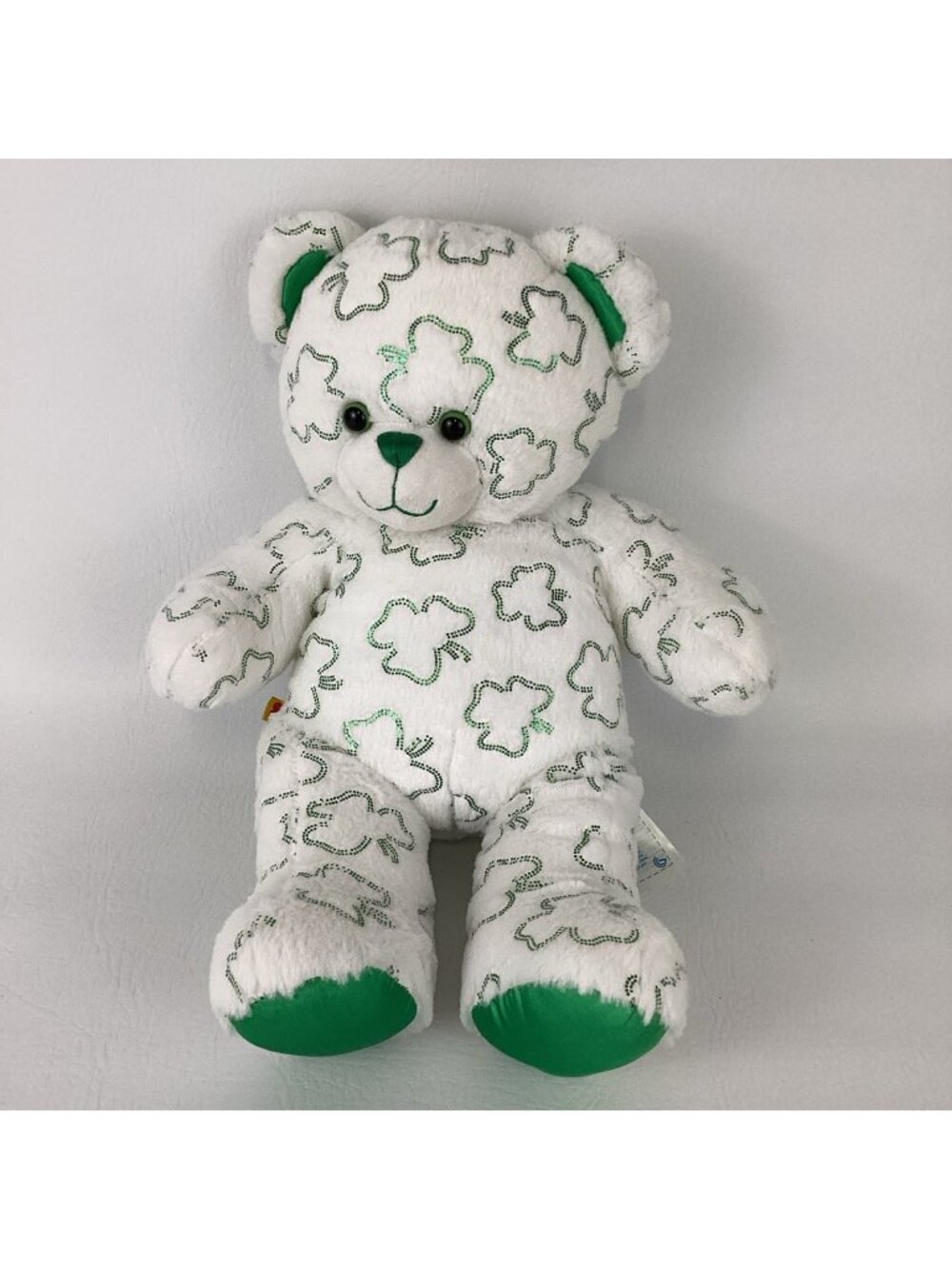 Build A Bear Workshop Shimmering Shamrocks Teddy Bear 17" Plush Stuffed Animal